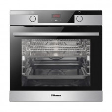 Духова шафа Hansa електрична, 65л, A, дисплей, конвекція, телескопічні направляючі, 3 скла, нержавіюча сталь