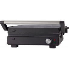 Гриль Gorenje прижимний 2000Вт, темп. режимів-7, з`ємні пластини, розкриття на 180°, метал, чорний