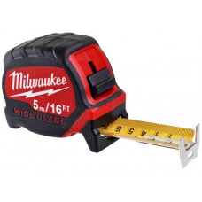 Рулетка Milwaukee WIDE BLADE 6мх16фтх33мм, з фіксатором змотування, АБС-пластик