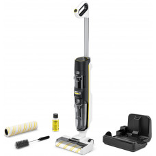 Пилосос karcher безпровідний FCV 4 Dry Extra, вологе прибирання, конт пил -0.45л, вода -0.75л, автон. робота до 45хв, самоочищення, білий