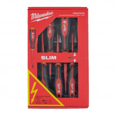 Викрутки Milwaukee ізольовані VDE до 1000В, SL2,5, SL3, SL4, SL5.5, PH1,PH2, викрутка-тестер набір 7шт