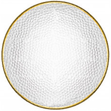 Тарілка ARDESTO Dew 21см, скло, прозорий