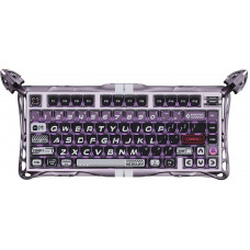 Клавіатура магнітна GravaStar Mercury V75 Pro 80keys, GravaStar x Gateron Jade Gaming, USB-A, 8k, RGB, Iron Purple