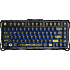 Клавіатура механічна GravaStar Mercury K1 Lite 80keys, GravaStar x BSUN Grey, BT/WL/USB, чорний