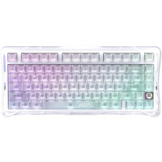 Клавіатура механічна GravaStar Mercury K1 Lite 80keys, GravaStar x BSUN Grey, BT/WL/USB, RGB, Crystal Aurora