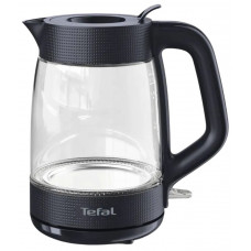 Електрочайник Tefal Morning Glass Kettle, 1.7л, скло, з підсвіткою, чорний