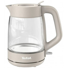 Електрочайник Tefal Morning Glass Kettle, 1.7л, скло, з підсвіткою, бежевий