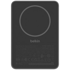 Акумулятор портативний літій-іонний Power Bank Belkin 5000мА·год, Slim Magnetic, чорний