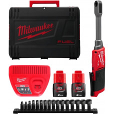 Гайковерт ударний кутовий акумуляторний Milwaukee M12 FPTR-202X 12В АКБ 2х2А·год 81Нм 350об/хв +набір приладдя ЗП кейс 1.2кг Гайковерт ударний кутовий акумуляторний Milwaukee M12 FPTR-202X 12В АКБ 2х2А·год 81Нм 350об/хв +набір приладдя ЗП кейс 1.2кг