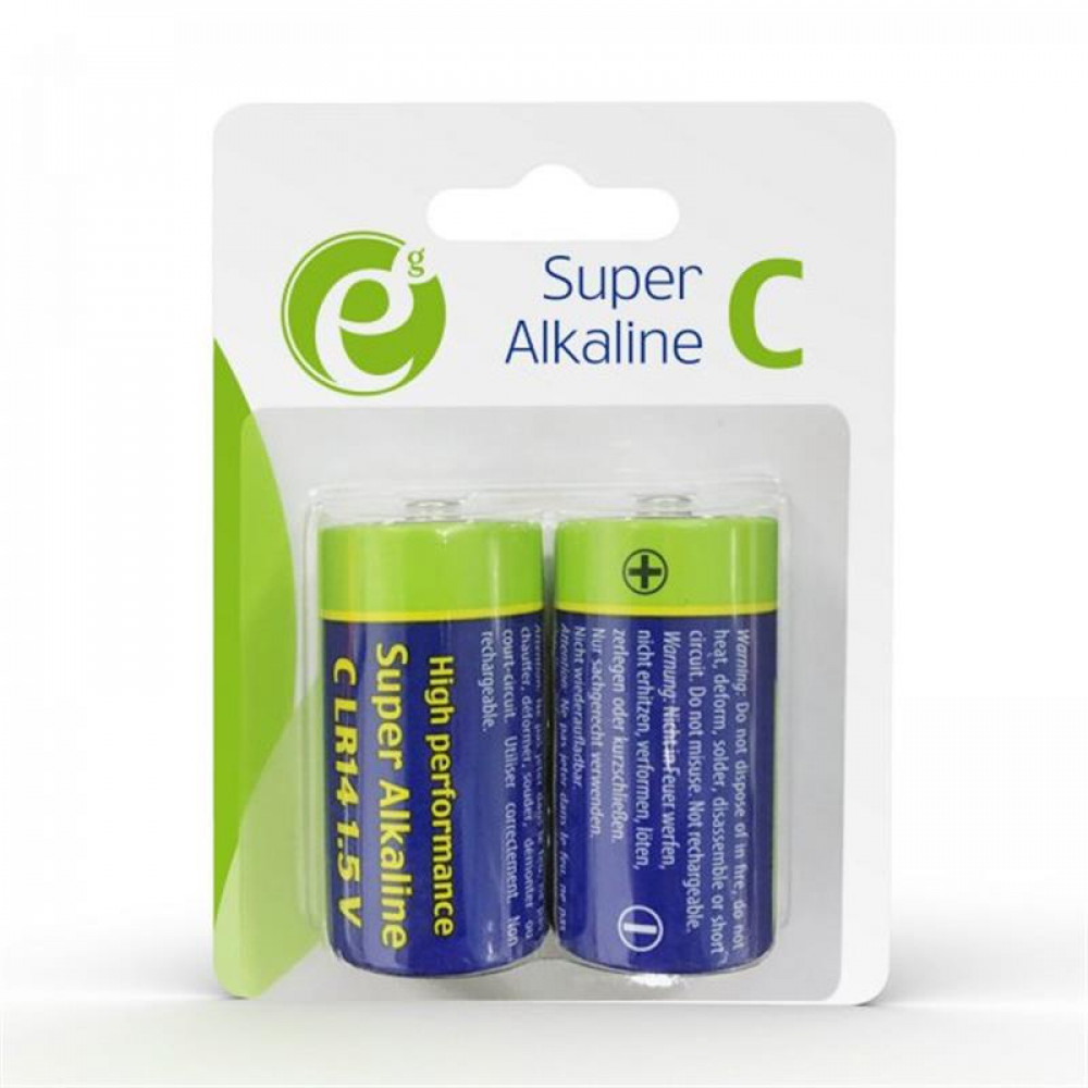 Батарейка EnerGenie Super Alkaline C/LR14 BL 2 шт