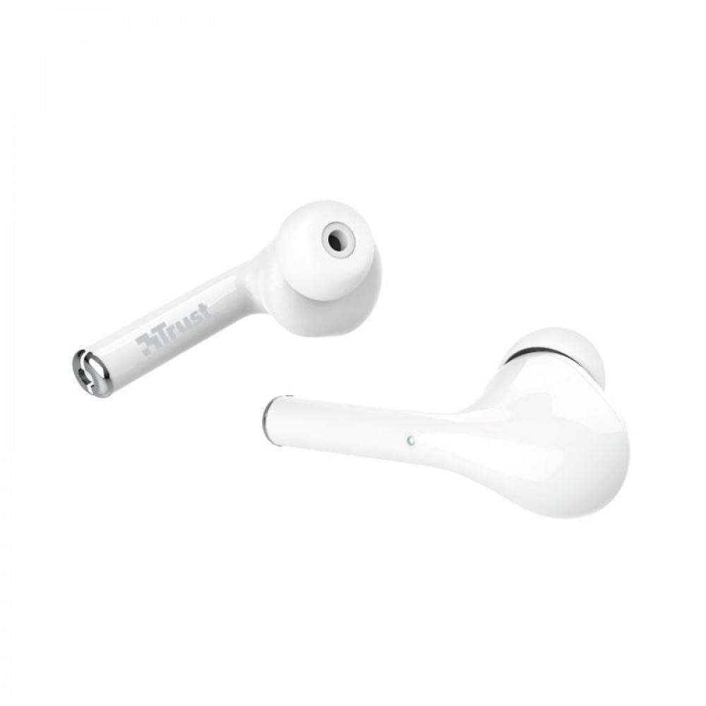 Bluetooth-гарнiтура Trust Nika Touch True White (23705)