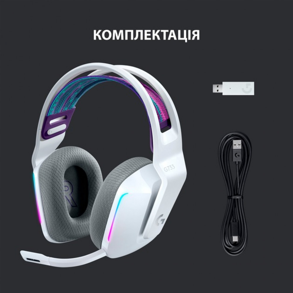 Гарнітура Logitech G733 White (981-000883)