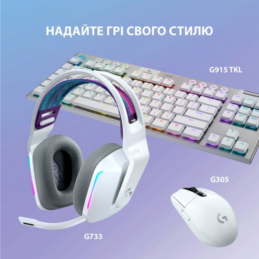 Гарнітура Logitech G733 White (981-000883)